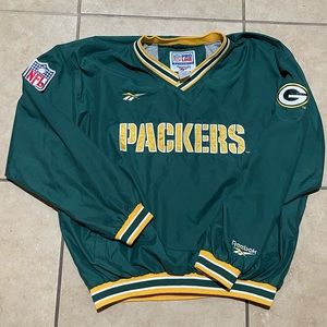 Vintage Reebok, Green Bay Packers pull over windbreaker